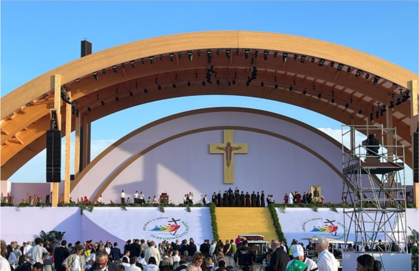 The main stage at the Jubilee of Young People.